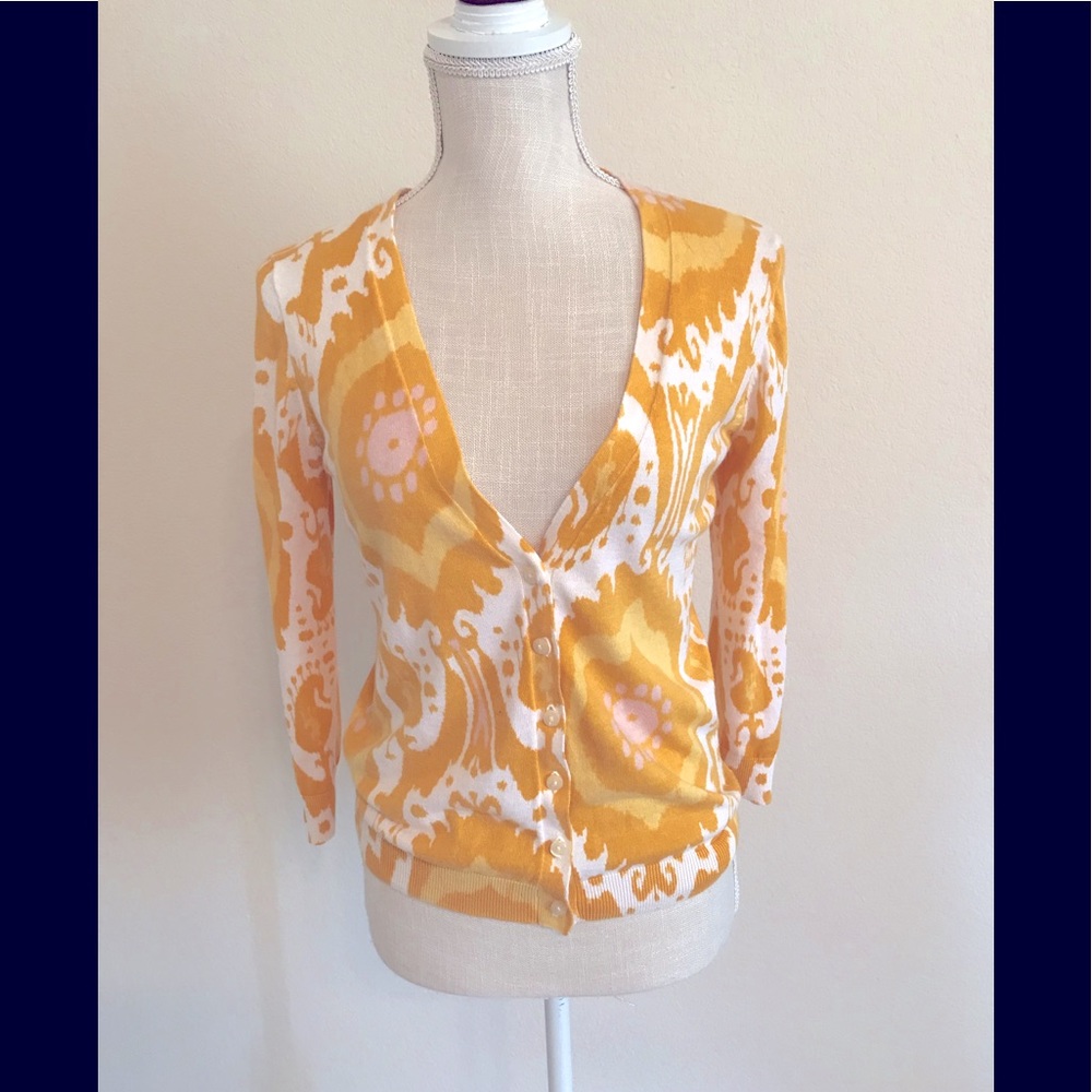 Spring yellow cardigan - J crew